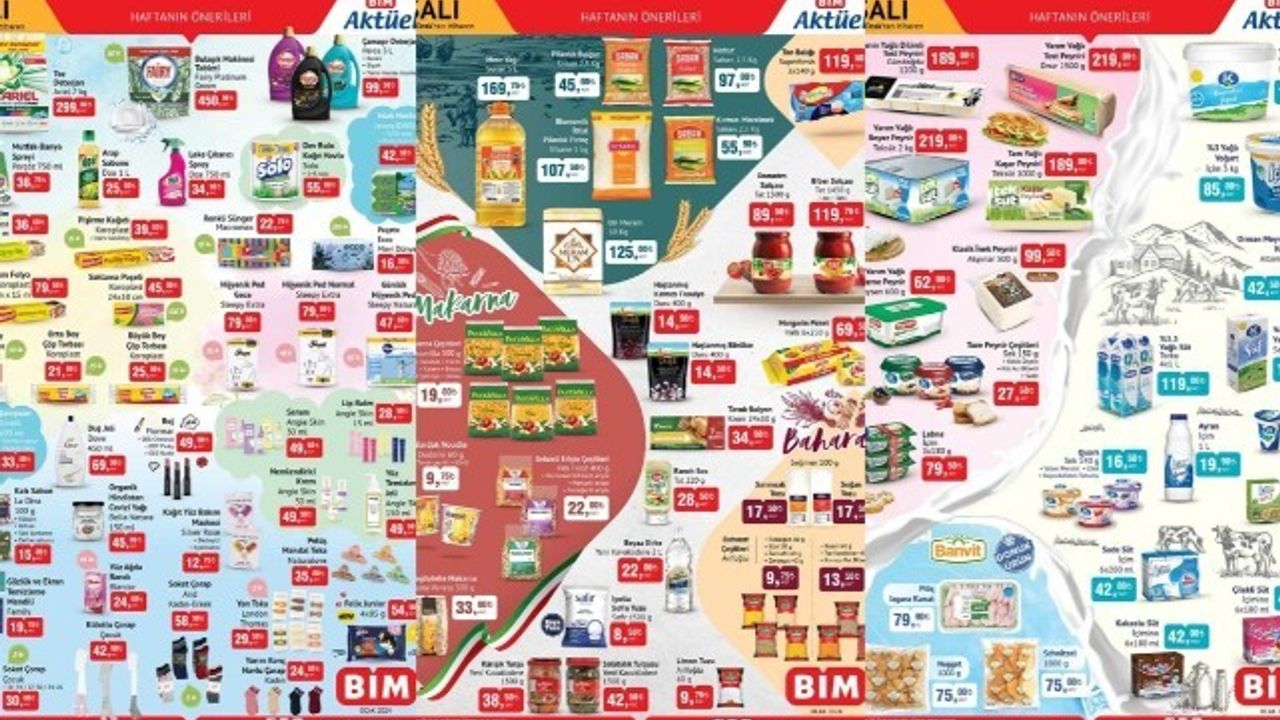 9 Ocak BİM aktüel kataloğu, BİM Market 9 ocak salı indirimli ürün kataloğu