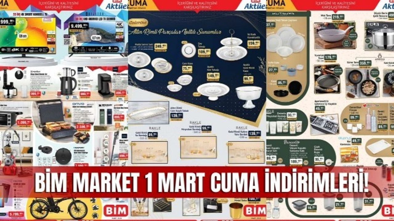 1 Mart BİM aktüel kataloğu, BİM Market 1 mart cuma indirimli ürün kataloğu