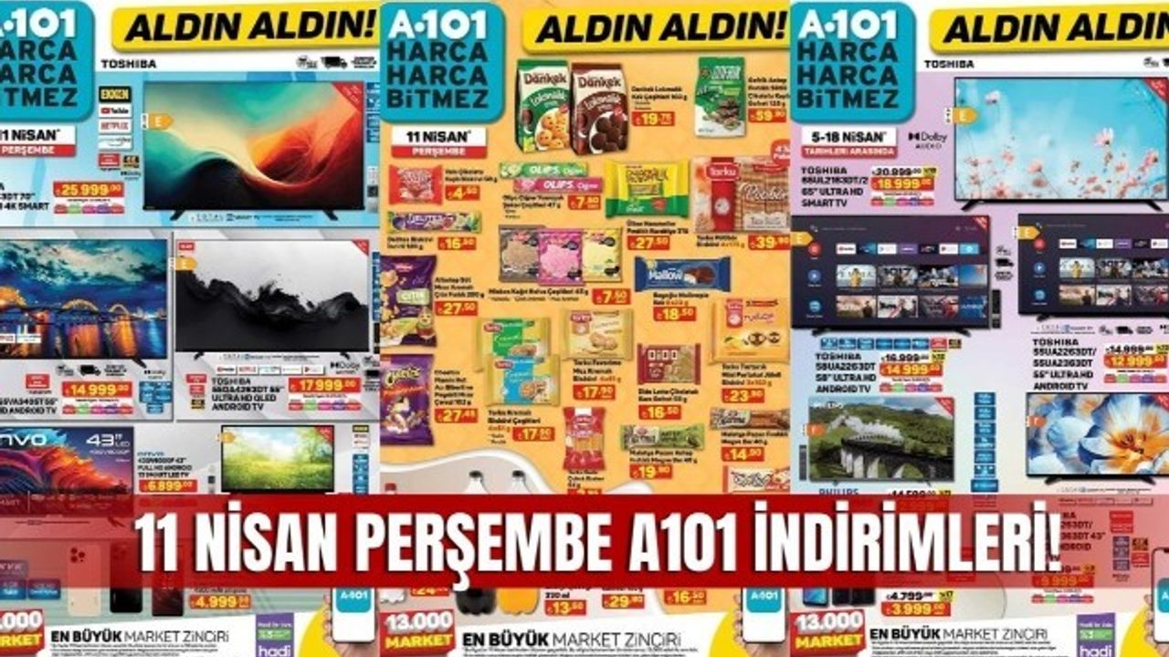 11 Nisan A101 aktüel kataloğu A101 market 11 Nisan perşembe ürün kataloğu