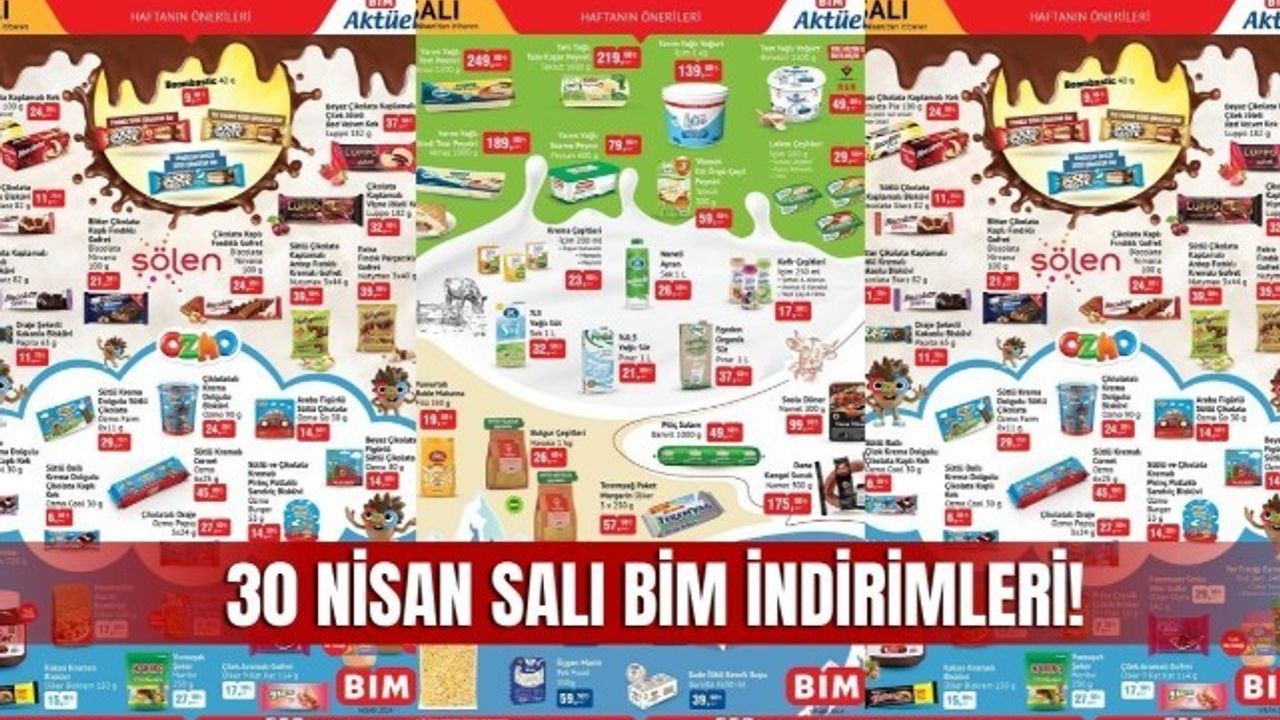 30 Nisan BİM Aktüel Kataloğu, BİM Market 30 Nisan Salı İndirimli Ürün Kataloğu