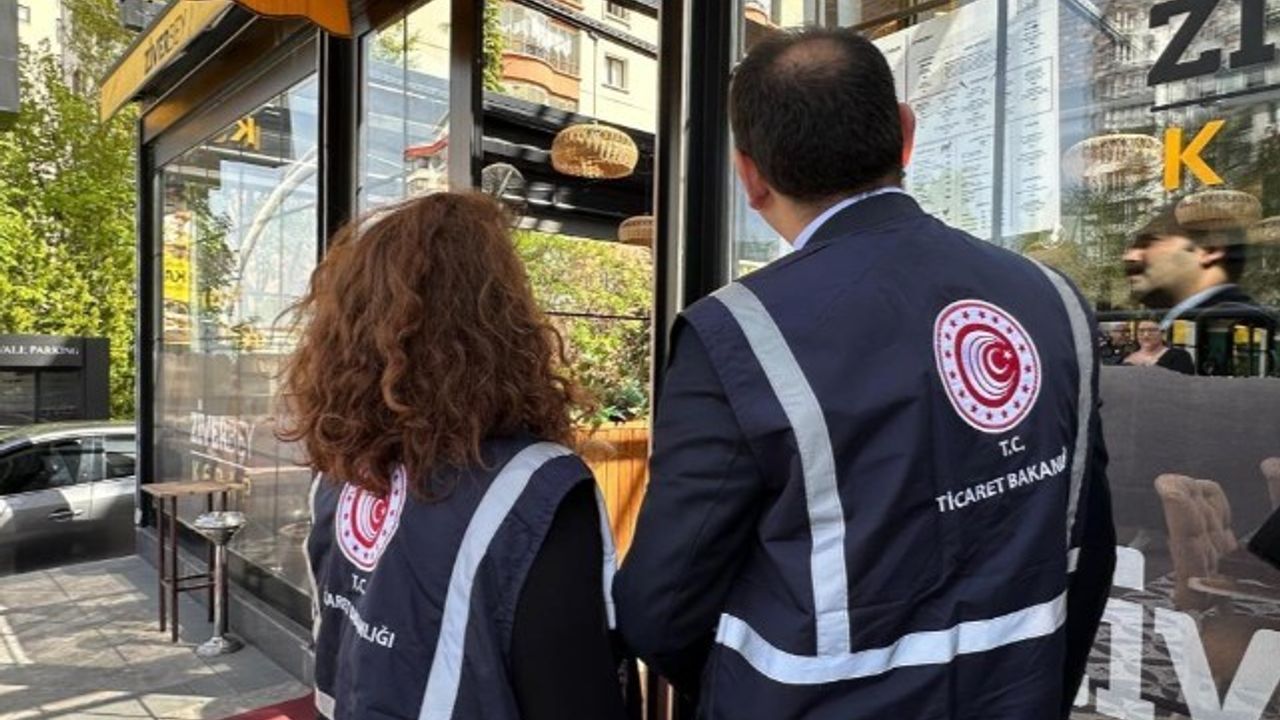 Ticaret Bakanlığı'ndan restoran ve kafelerde fiyat listesi denetimi