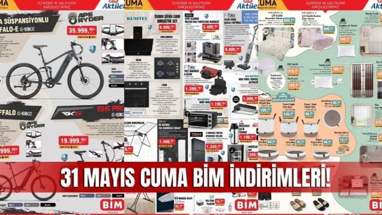 31 Mayıs BİM Aktüel Kataloğu, BİM Market 28 Mayıs Cuma İndirimli Ürün Kataloğu