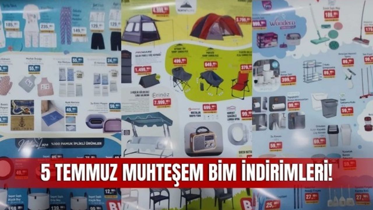 5 Temmuz BİM Aktüel Kataloğu, BİM Market 5 Temmuz CUMA İndirimli Ürün Kataloğu