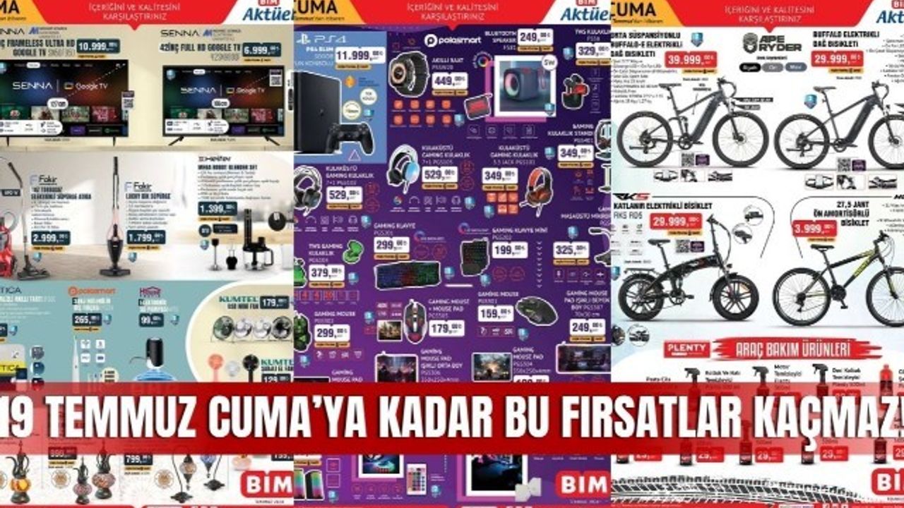 12 Temmuz BİM Aktüel Kataloğu, BİM Market 12 Temmuz Cuma İndirimli Ürün Kataloğu