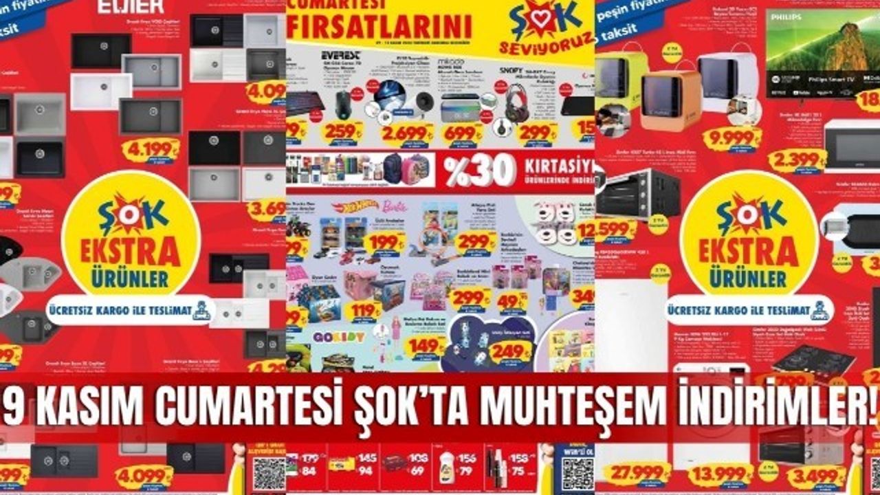 9 Kasım ŞOK Market Kataloğu, ŞOK Aktüel 9 Kasım Cumartesi Ürün Kataloğu