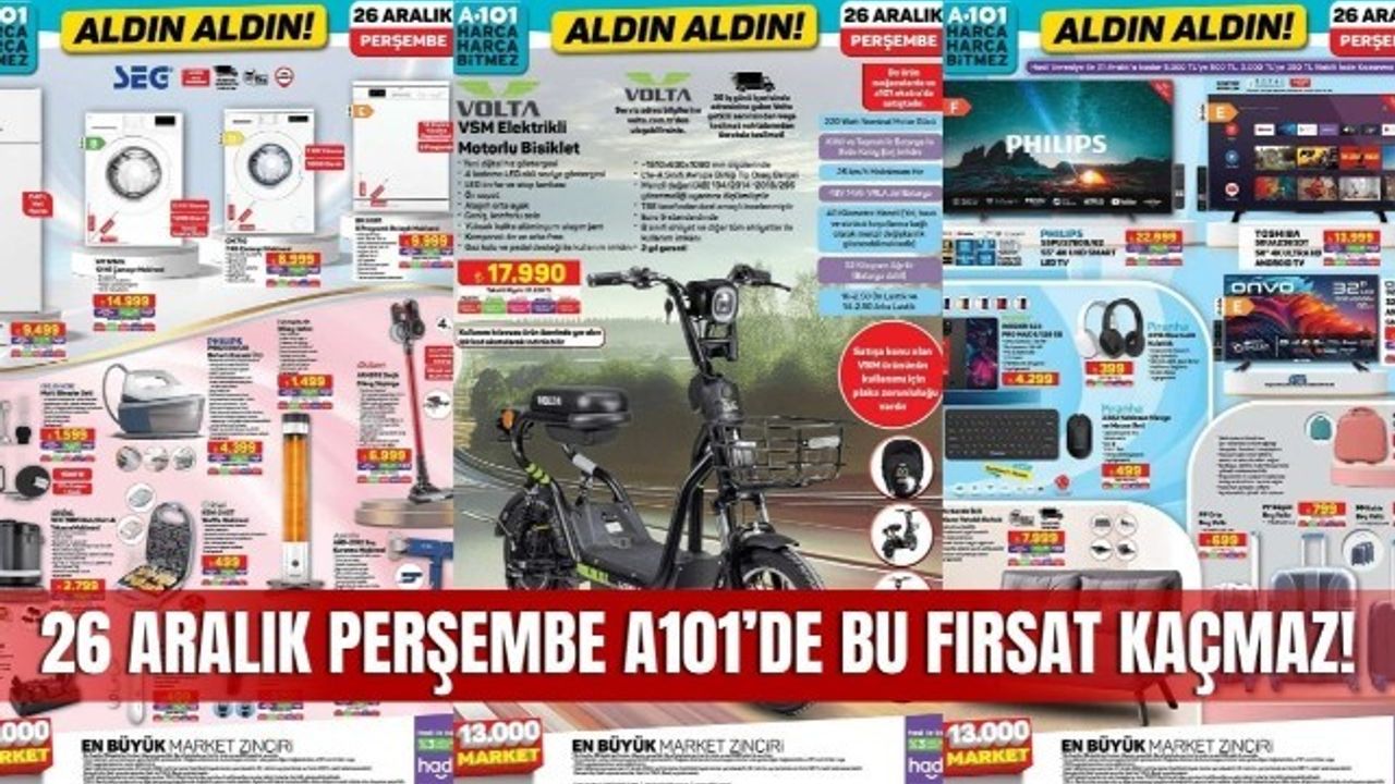 A101 26 Aralık 2024 Aktüel Kataloğu, A101 Market 26 Aralık Perşembe İndirimli Ürün Kataloğu