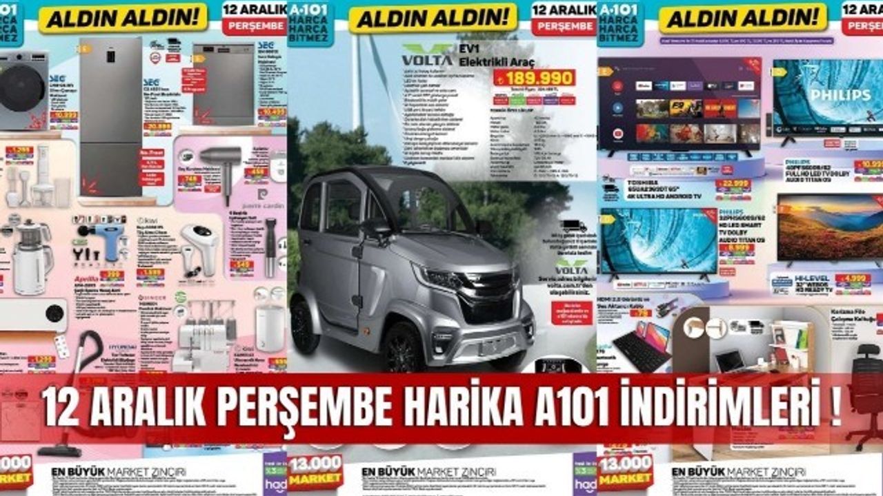 Sivas'ta A101 Marketlerde Büyük İndirim Fırsatları: 12 Aralık Perşembe A101 İndirimli Ürün Kataloğu