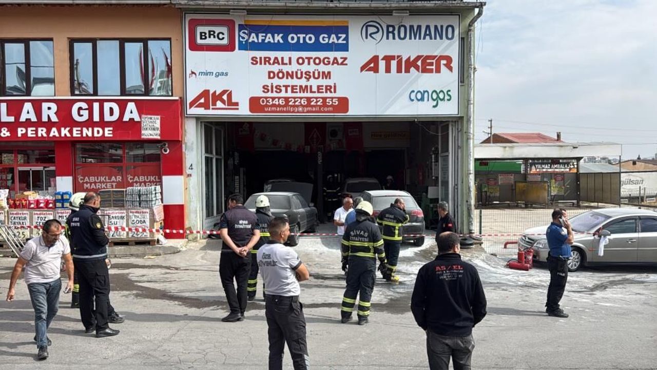 Sivas'ta LPG istasyonunda patlama: 5 kişi yaralandı