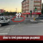 Sivas’ta Tepki Çeken Kavşak Çalışması!
