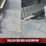 Koruma Demirlerine Tutunup Çıkan Yaşlılar İçin Risk Oluşturuyor!