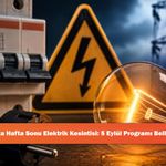 Sivas'ta Hafta Sonu Elektrik Kesintisi: 5 Eylül Programı Belli Oldu!
