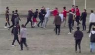 Tekmelerin ve yumrukların havada uçuştuğu maçta 4 futbolcu yaralandı