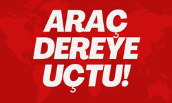 Hafif ticari araç dereye uçtu: 3 yaralı