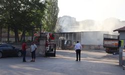 Kayseri'de fabrika hurdalığında çıkan yangın söndürüldü