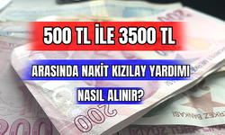 500 TL ile 3500 TL Arasında Nakit Kızılay Yardımı Nasıl Alınır? 