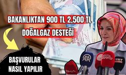 Bakanlıktan 900 TL 2,500 TL Doğalgaz Desteği