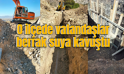 O ilçede vatandaşlar berrak suya kavuştu