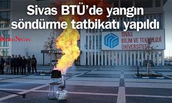 Sivas BTÜ'de yangın söndürme ve tahliye tatbikatı yapıldı