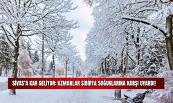 Sivas'a Kar Geliyor: Uzmanlar Sibirya Soğuklarına Karşı Uyardı! 