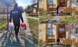Yaşlı kadına zabıtadan yardım eli