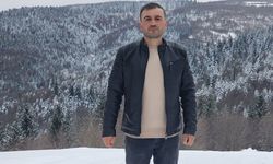 Kış uykusuna yatamayan ayı dron ile görüntülendi
