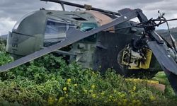 Askeri helikopter zorunlu iniş yaptı
