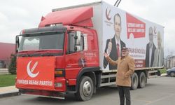 Bu da '10 teker' seçim kamyonu