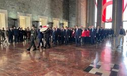 Devlet erkanı Anıtkabir'de
