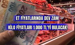 Et Fiyatlarında Dev Zam: Kilo Fiyatları 1.000 TL'yi Bulacak!