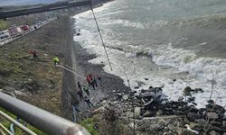 Giresun'da otomobil denize uçtu: 1 ölü