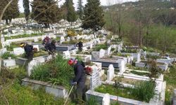 Ordu'da şehitlik ve mezarlıklarda bayram temizliği