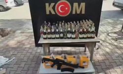 Alkol kaçakçılarını boş şişeler ele verdi