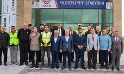 Vali Şimşek Yıldızeli YHT'yi kontrol etti