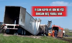 11 can kaybı ve bin iki yüz doksan beş yaralı var.