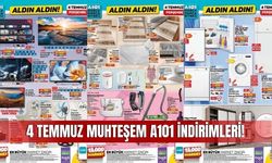 4 Temmuz A101 aktüel kataloğu A101 market 4 Temmuz  Perşembe ürün kataloğu