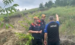 Gölova'da heyelan oldu!