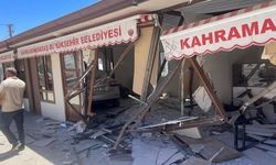 İşyerine otomobil girdi