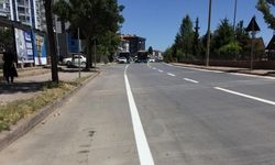Yol çizgi çalışmaları aralıksız devam ediyor