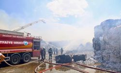 Aksaray'da kağıt fabrikasında yangın