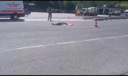 Araba elektrikli bisiklet çarpışması