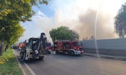 Kağıt fabrikasında yangın