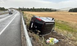 Kontrolden çıkıp şarampole uçtu