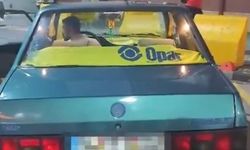 Sivas'ta çakarlı arabaya trafikten men