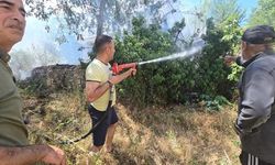 Söndürmeye vatandaş da katıldı