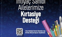 Sivas Belediyesi'nden kırtasiye yardımı
