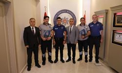 Sivas'ta özel güvenlik görevlilerine teşekkür belgesi