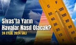 Sivas'ta Yarın 24 Eylül Salı Günü Hava Nasıl Olacak?
