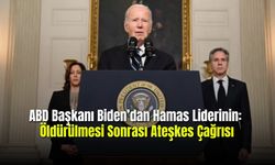 ABD Başkanı Biden'dan Hamas Liderinin Öldürülmesi Sonrası Ateşkes Çağrısı