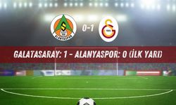 Galatasaray: 1 - Alanyaspor: 0 İlk yarı