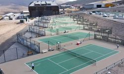 Komşuda uluslararası tenis turnuvası heyecanı